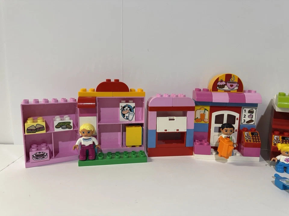 Enorme Lote de Juegos Mixtos Lego Duplo Pizzería Mi Primera Tienda Piezas y Piezas Figuras Foto 2 de 4