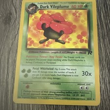 Pokémon Dark Vileplume Team Rocket Rare 30/82 English 2000 Stage 2 60 HP on eBay