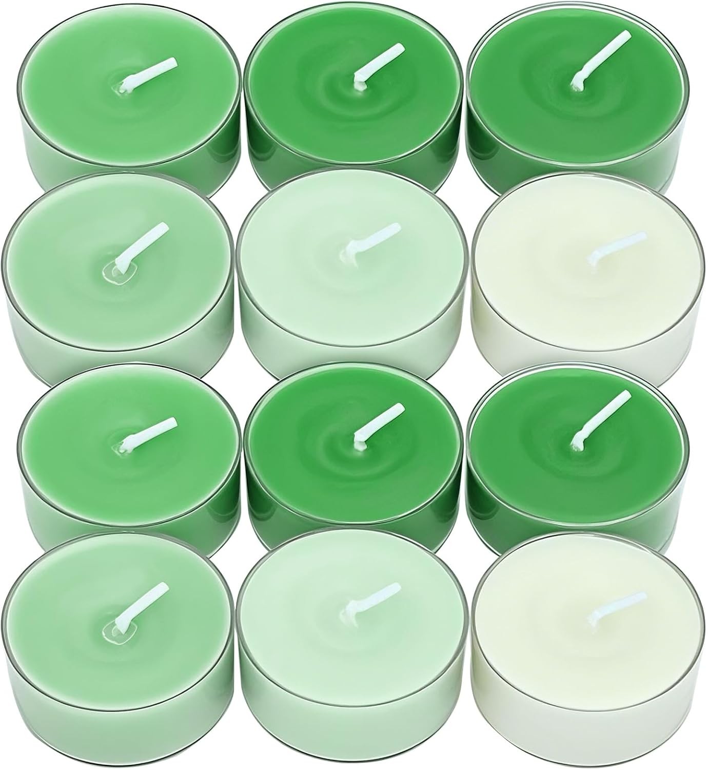 Lights Candles Round Gradient Green,