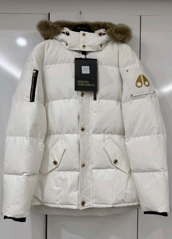 Moose Knuckles GOLD SERIES SHEARLING 3Q JACKET WHITE M32MJ128G S30 New With Tags