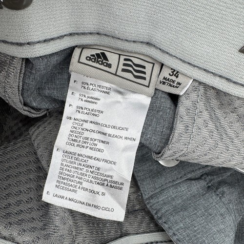 adidas Golf Shorts Mens 34 (35x9.5 ACTUAL) Gray Ultimate 365 Activewear Pockets - Picture 4 of 9