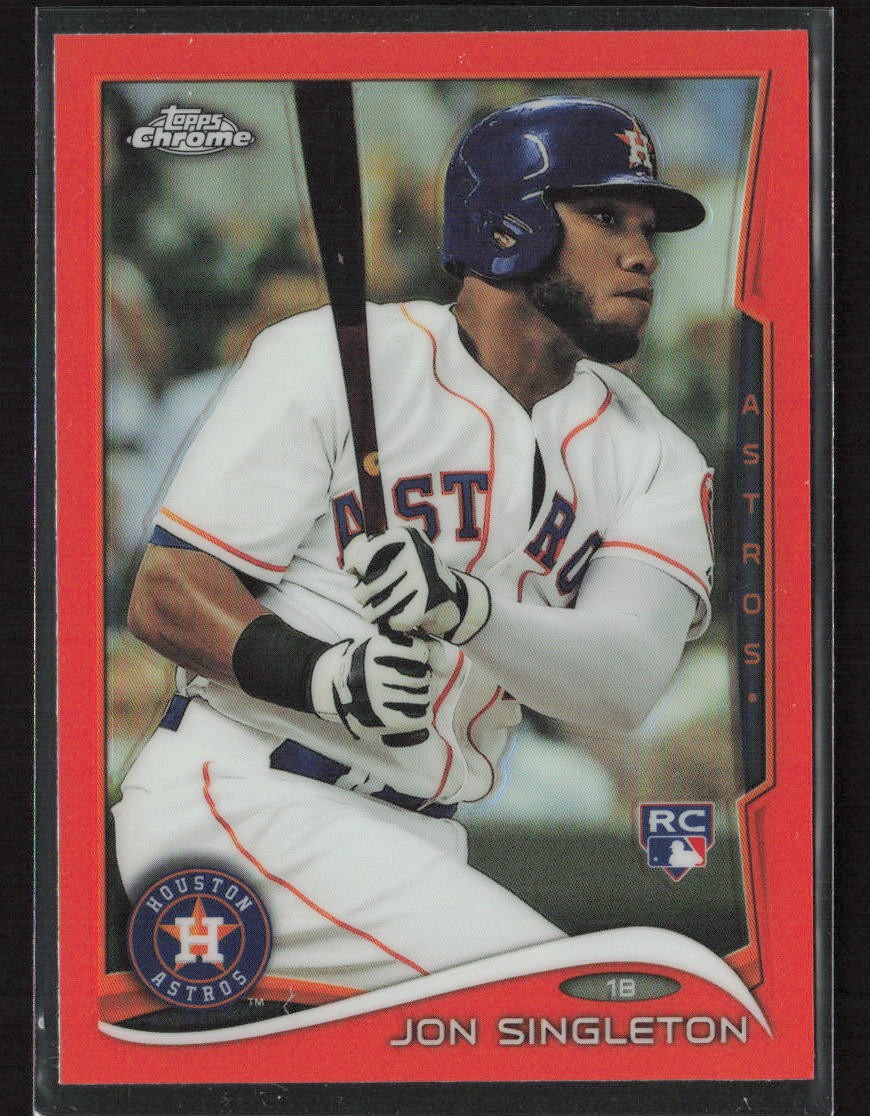 Jon Singleton 2014 Topps Chrome #55 Orange Refractors Houston Astros