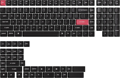 Keychron OSA Profile Double-Shot PBT Keycap Full Keycap Set (141 Keys) - White o