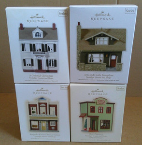 Hallmark Keepsake Ornaments Assorted Designs Lot of 4 (sequence 2008-2011)