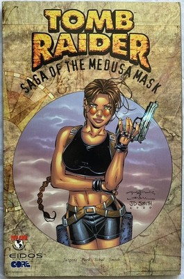 Tomb Raider Saga of the Medusa Mask - 2000 First Edition - TPB Paperback Top Cow