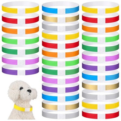 Nezyo 500 Count 18.5 Inch ID Bands Puppy Whelping Collars Newborn Pet Dog