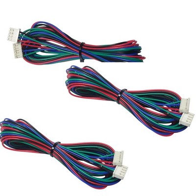 [initeq] 3-Pack 2M (2 Meters) Stepper Motor Cable for 3D Printer and NEMA 17 ...