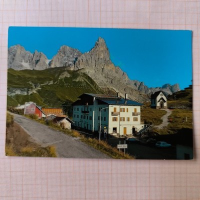 DOLOMITES - PASSO ROLLE IL CIMONE COLOR POSTCARD TRAVELLED - COLLECTION - 