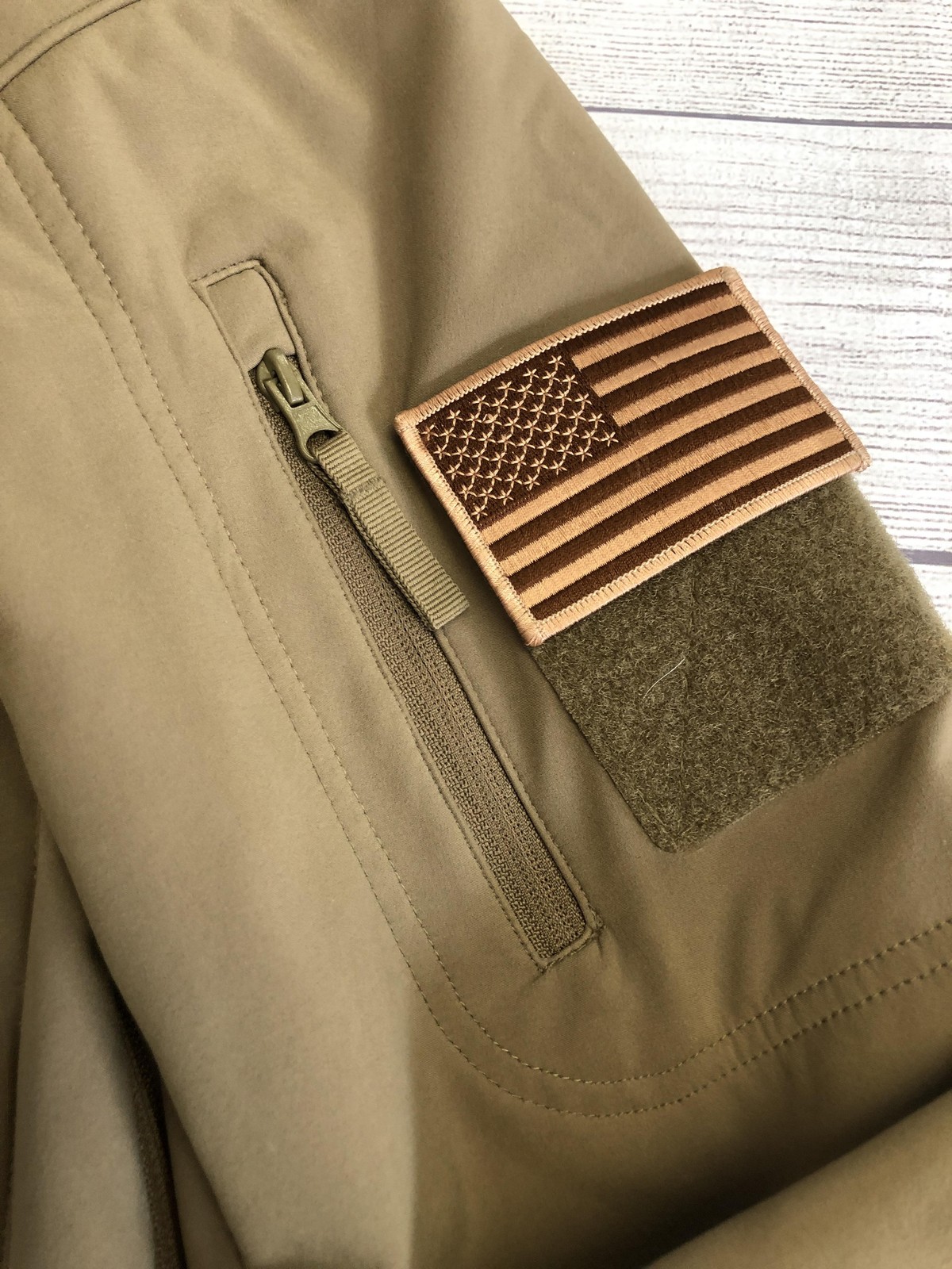 Condor Jacket Mens Small Beige Softshell Military… - image 3