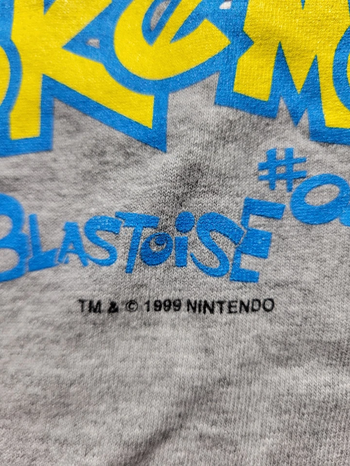 Vintage Pokemon Blastoise Made In USA 1999 T-Shirt Size Youth XL - Image 3 of 4