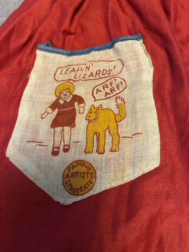 1920’s Early 30s Little Orphan Annie Halloween Costume With Mask. Rare - Picture 20 of 21