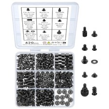 420pcs Computer Screws, Motherboard Standoffs and Screws Kit, Motherboard Scr...