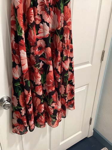 Hobbs London Carly Kleid US 4 Maxi Blumen Chiffon gefüttert Hochzeit Ärmel - Bild 3 von 8