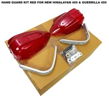 HANDGUARD KIT RED FIT FOR ROYAL ENFIELD NEW HIMALAYAN 450 & GUERRILLA 450