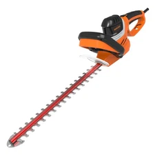 Electric Hedge Trimmer Corded-4.8 Amp 24inch Dual-Action Cutting Laser Blade ...