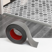 Floor Transition Strip - Self-Adhesive PVC Trim for Carpet to Flooring, Thres...