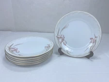 Set Of (6) Noritake Ireland Sonata 3360 Salad Plates 8 1/4" Vintage EUC