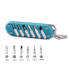 7-in-1 Multifunction Folding Knife Screwdriver Keychain Tool Stainless Steel