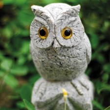 Dekoracja ogrodowa, figura ogrodowa, figura kamienna, dekoracja ogrodu, dekoracja ogrodowa, sowa 15cm