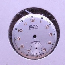 OLMA BIMATIC SWISS WRIST WATCH DIAL 24.4mm (JC)