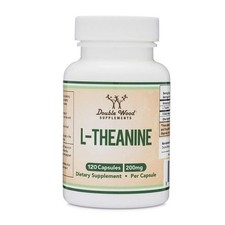 L-Theanine 200mg Capsules Third Party Tested 120 Capsules by Double Wood Suppl