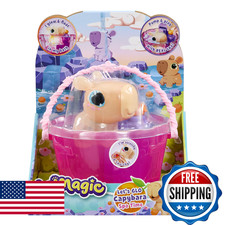 Animagic Let's Glo Capybara Spa Time  Squishy Stretchy Water Toy Floats and Glo