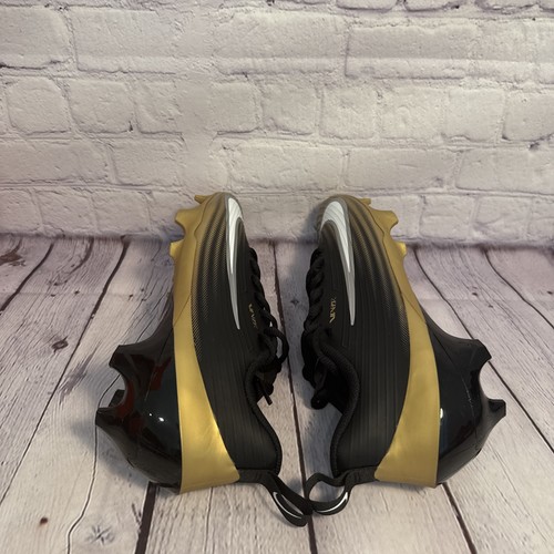 Nike Vapor Speed 3 Black Gold Football Cleats FB3303-003 Men’s Size 8.5 NEW - Picture 7 of 11