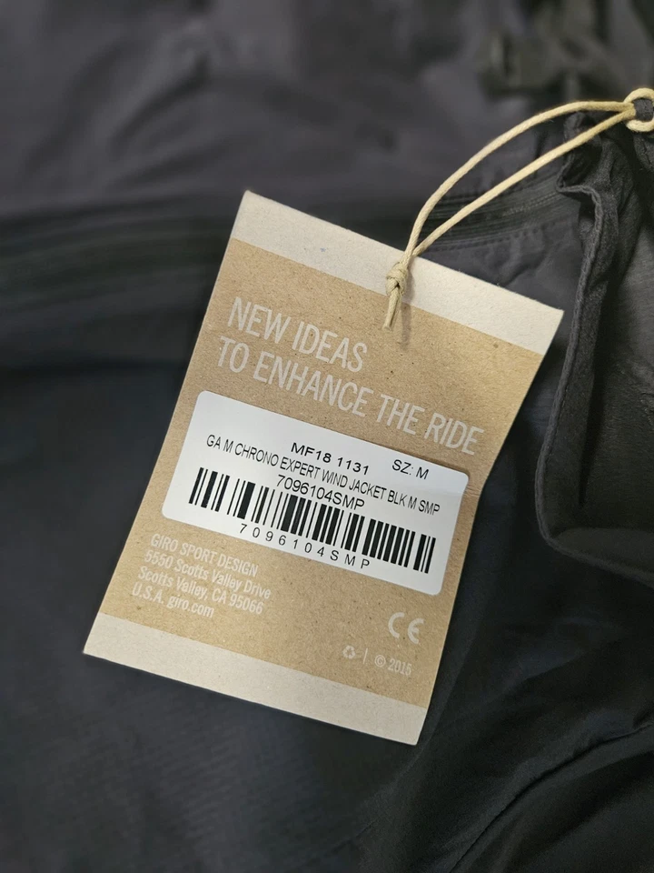 Chaqueta cortavientos Giro Chrono Expert para hombre, talla: M, venta al por menor $130 (#320) Foto 2 de 4