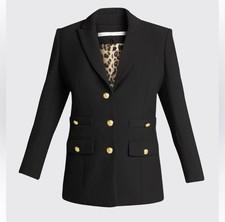 Veronica Beard Terre Dickey Jacket Black Blazer Women s Size 14