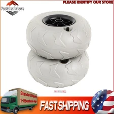 9 inch 2x Beach Cart Wheels Inflatable Wheels for Kayak Balloon Beach Tire