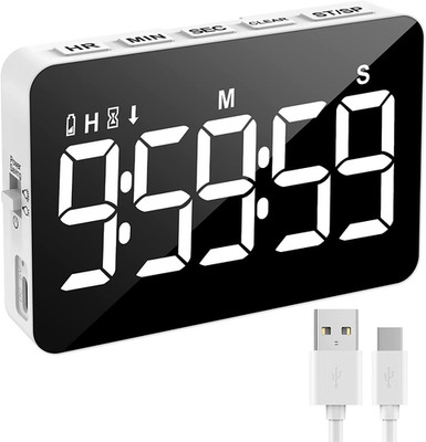 Rechargeable Digital Kitchen Timer for Cooking, Magnetic Timers with Countdown