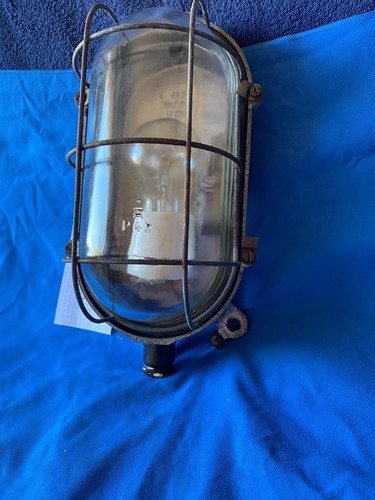Original DDR Kellerlampe Bunkerlampe Fabrik Loft Design Lampe E 27 P43 Original - Bild 4 von 16
