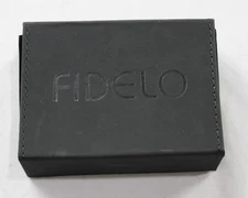 Fidelo Men's Minimalist RFID Blocking Pop-Up Leather Wallet CN6 Gray One Size
