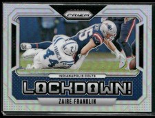 2024 Panini Prizm #11 Zaire Franklin Lockdown Silver Prizm Indianapolis Colts