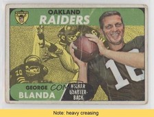 1968 Topps George Blanda #142 HOF READ 0rl8