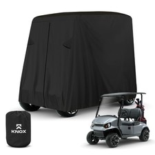 KNOX Golf Cart Storage Cover, 2 Passenger, for EZGO, Club Car, Yamaha, Black