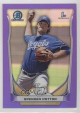 2014 Bowman Chrome Prospects Purple Refractor 21/150 Spencer Patton #BCP54 0zc5