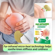 10Pcs Knee Pain Relief Patch, Flexible Support for Running Training & Joint Pain