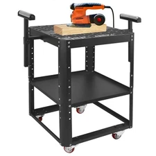 Height Adjustable Planer Stand with Wheels,Miter Saw Tool Stand With Rollers