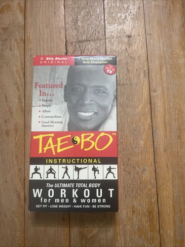 TAE BO~INSTRUCTIONAL ULTIMATE TOTAL BODY WORKOUT FOR MEN/WOMEN~VHS~BILLY BLANKS - Picture 1 of 3
