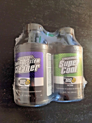 BG Universal Cooling System Cleaner + BG Universal Super Cool 2 NEW 8 oz