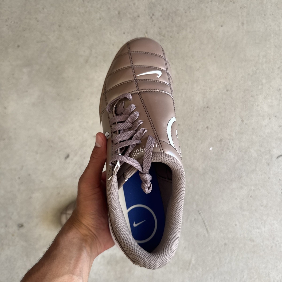 Nike Total 90 3 Indoor Soccer Sneakers Mink Brown HQ2851-202 Men's