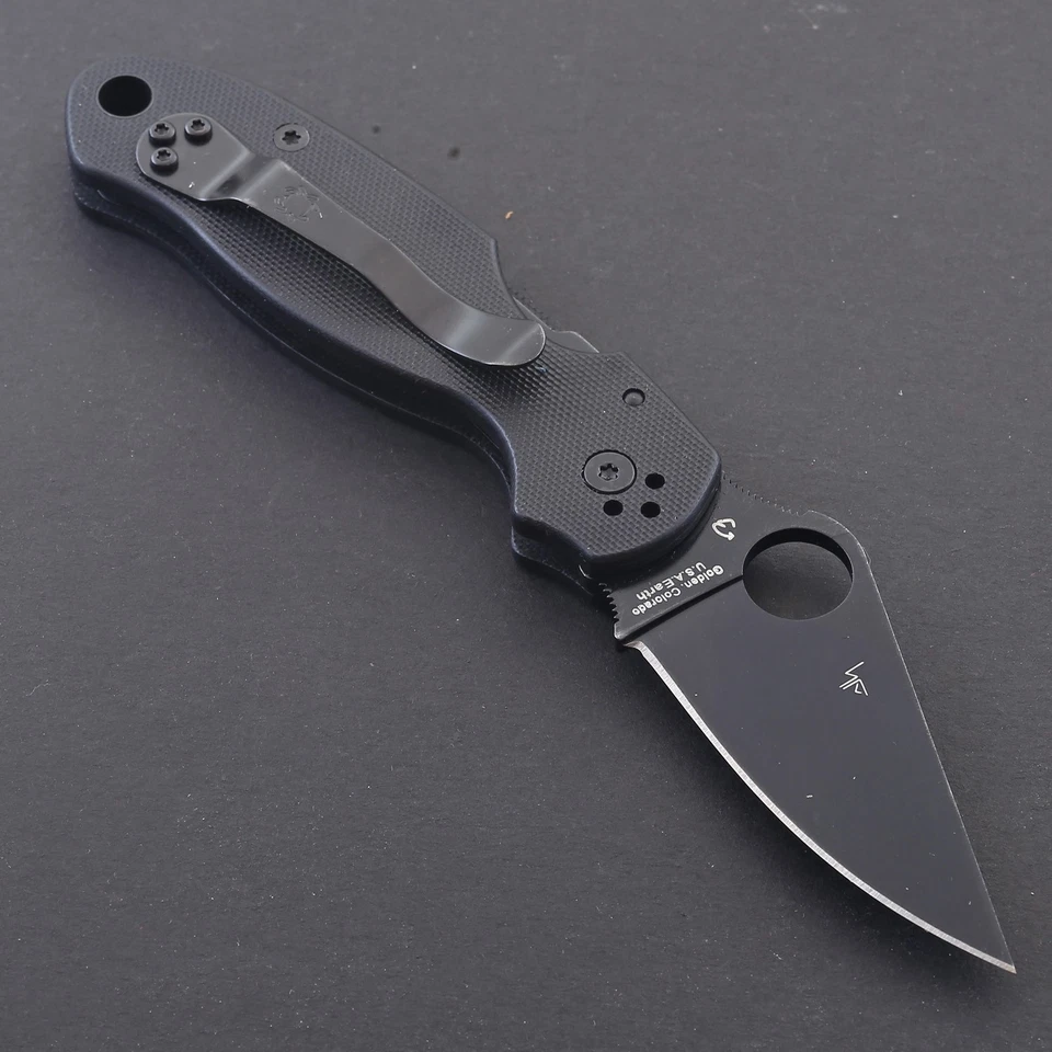Tactical Black G10 Handle High Carbon Stainless Steel Pocket Fold Outdoor Knife - Image 2 of 4