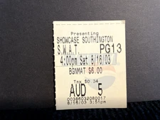 Vintage Movie Ticket Stub S.W.A.T.