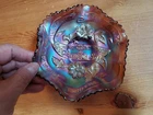 Carnival Glass ADVERTISING Millersburg AMETHYST ISAAC BENESCH Bowl