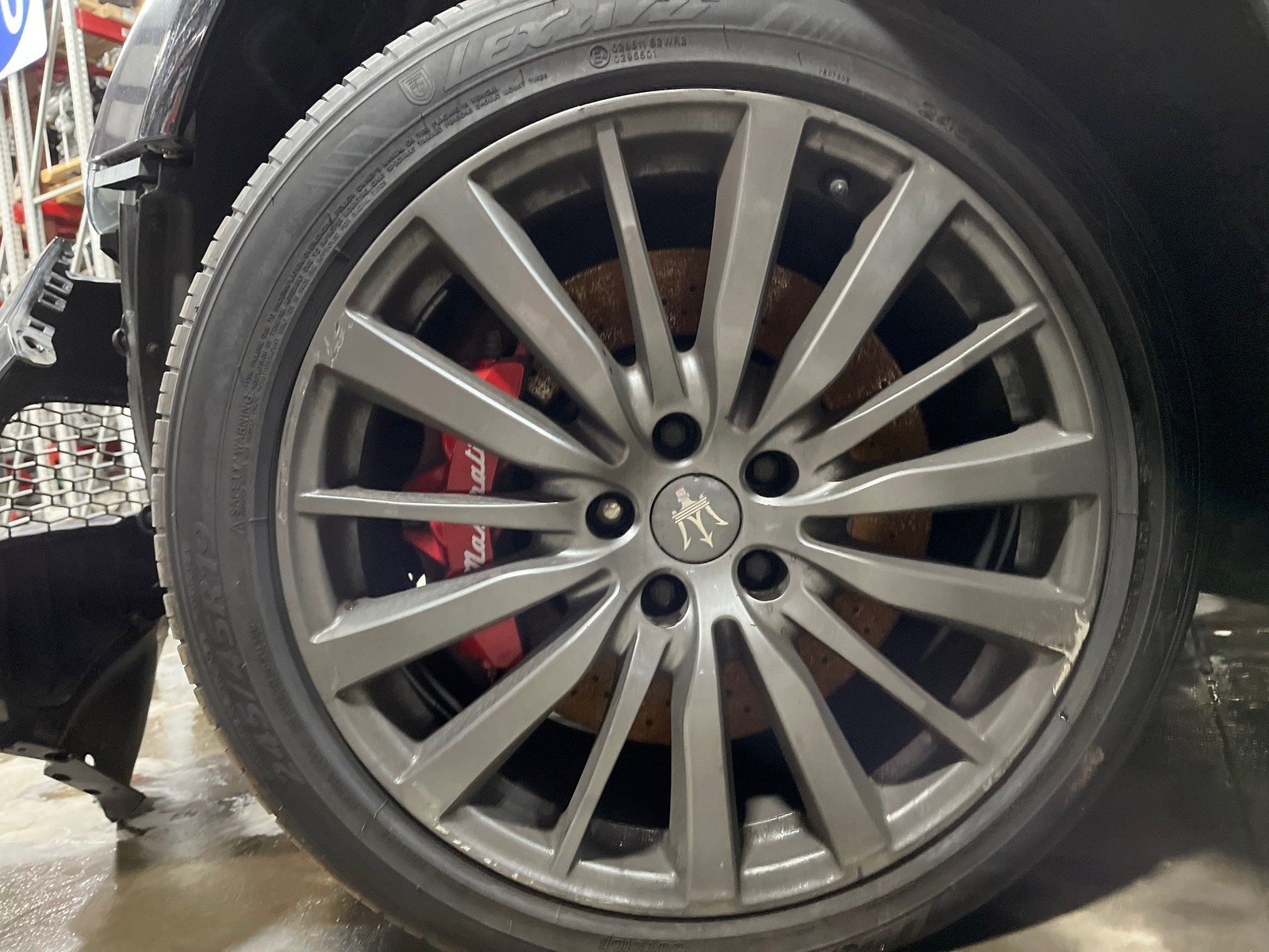 2017 Maserati Ghibli OEM Rim Factory Wheel 19" x 8.5" 15 Spokes Scuffs Front