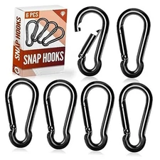 Pcs Spring Snap Hooks, 2 Inch Carabiner Clip, Heavy Duty Carabiners Snap 6