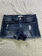 KanCan Distressed Cut Off Denim Shorts Women's Size 27 EUC