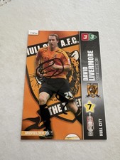 DAVID LIVERMORE - HULL CITY FC - FOOTBALL SIGNED PANINI CHAMPIONSHIP CARD
