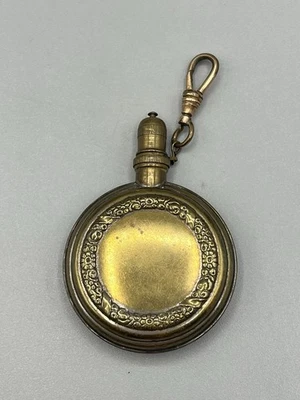 Rarität Antikes Parfüm Flakon Bronze Anhänger Uhrenkette Charivari Flasche Alt - Bild 1 von 4